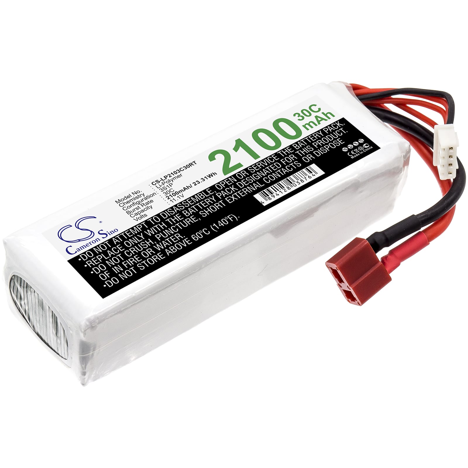 LiPo 3 cell - 11.1 V - 2.100 mAh