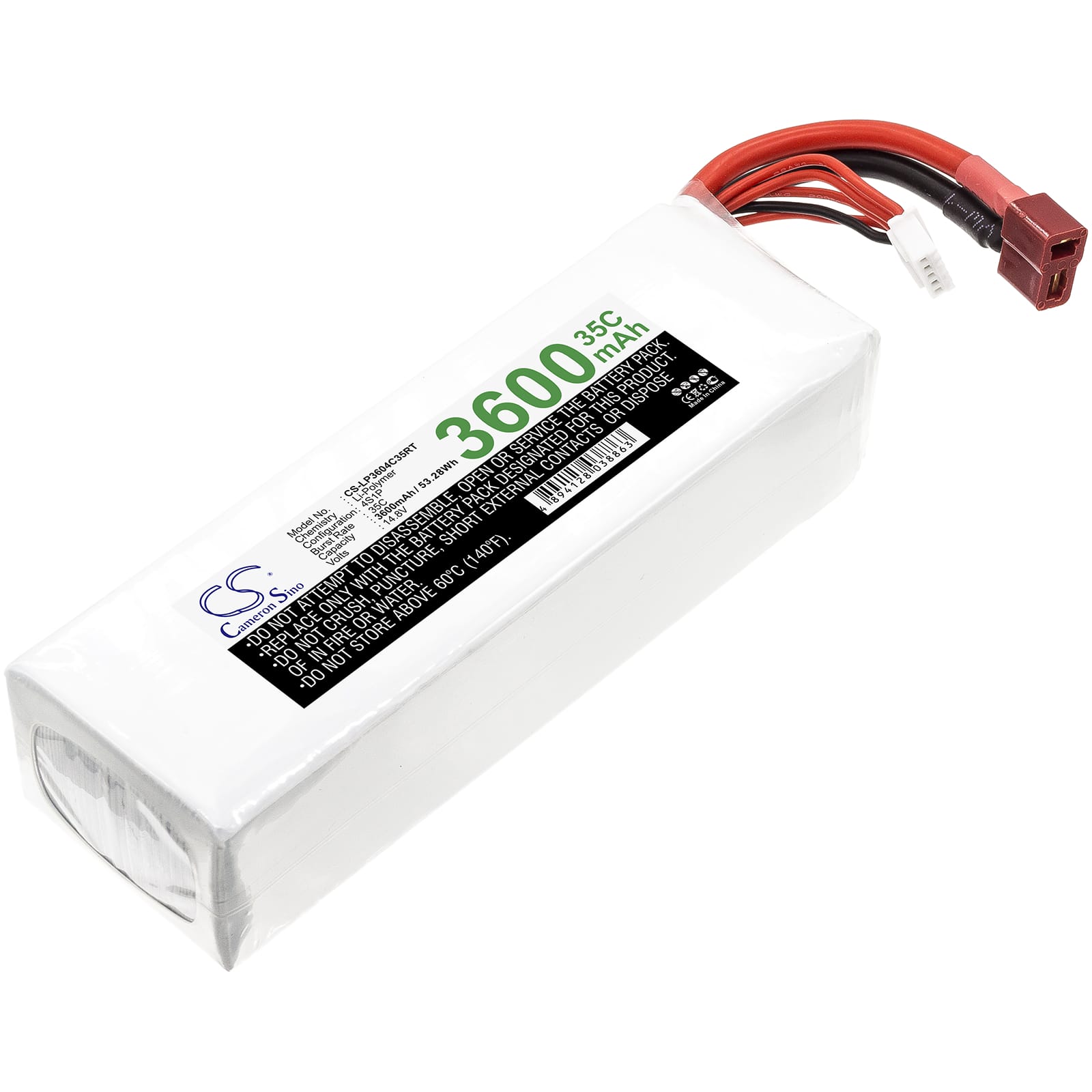 LiPo 4 cell - 14.8 V - 3.600 mAh