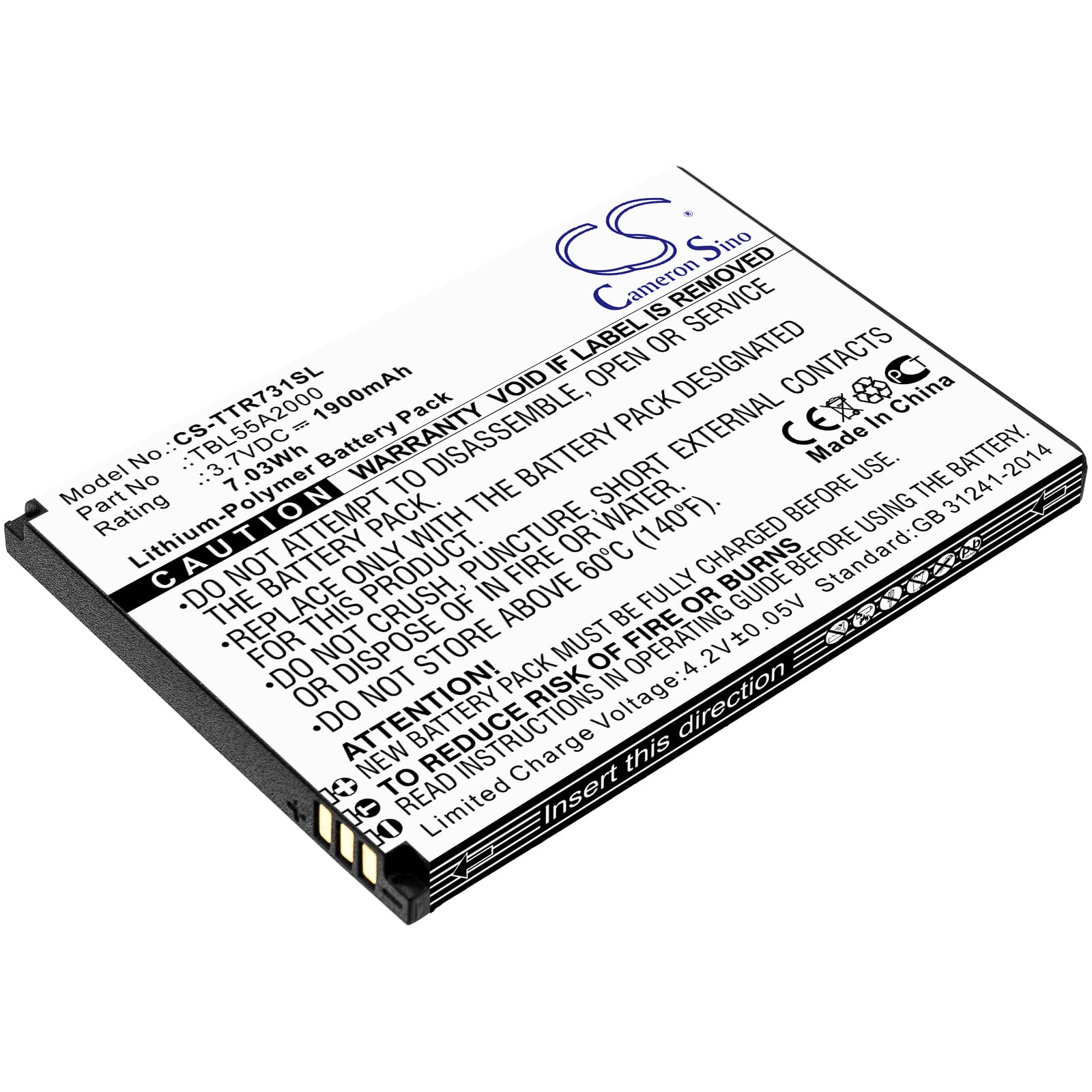 Batteri till TP Link M7310 mfl - 1.900 mAh