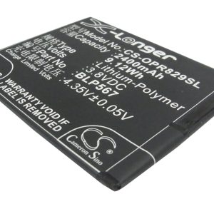 Batteri till Oppo R829T mfl - 2.400 mAh